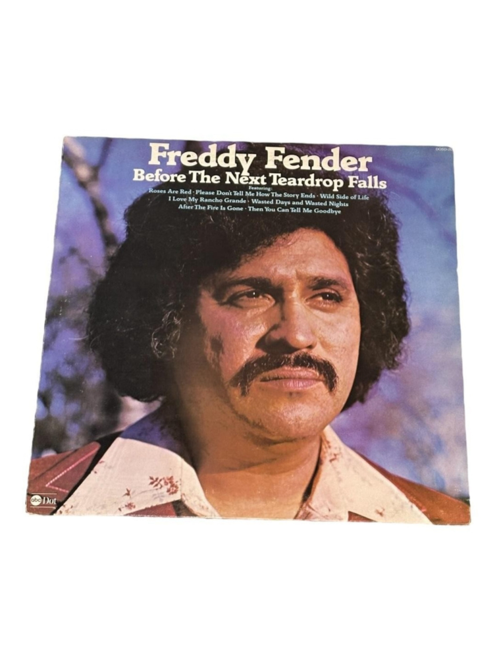 Vintage Freddy Fender Vinyl LP Before Next Teardrop Falls 1975 D Country Black